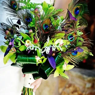 Peacocks bouquet