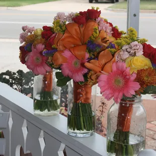 Spring bridal bouquets
