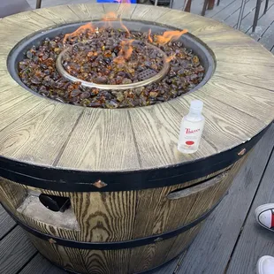 Rooftop fire pits