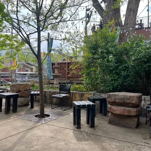 Perfect porch with lilac