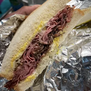 Combination Pastrami and Corned Beef w/ swiss