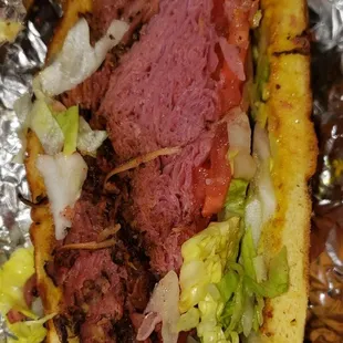 Corned beef and pastrami side