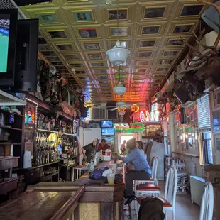 a man sitting at the bar