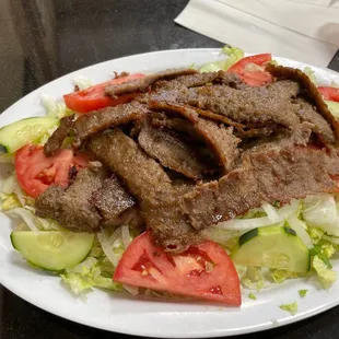 Large gyro salad