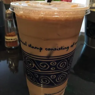 a cup of iced coffee