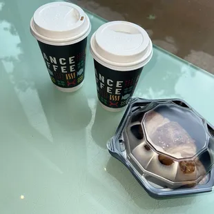 Lattes + Almond Croissant