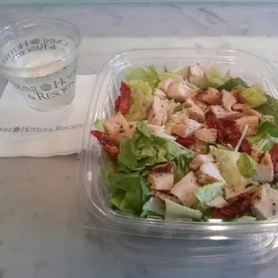 Chicken caesar salad.