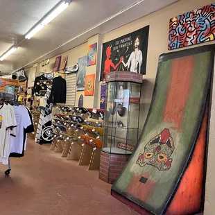 Back wall of the shop.