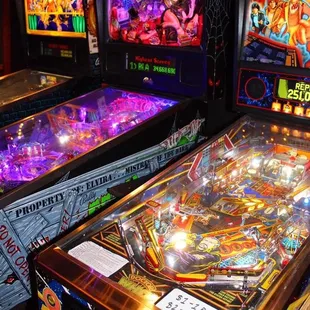 pinball machines