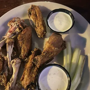 Dry rub chicken wings. Horrible!