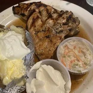 Marinated Grill Chicken with Baked Potato