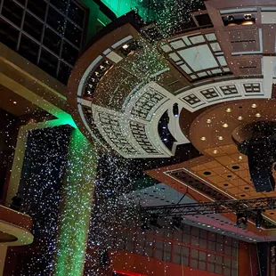 Snow inside a building in downtown Dallas... Priceless