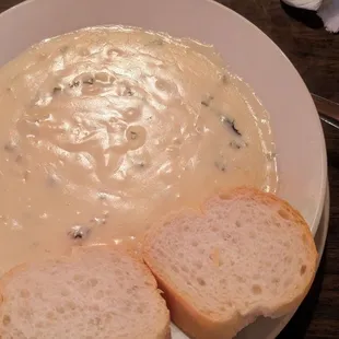 Artichoke and oyster soup.