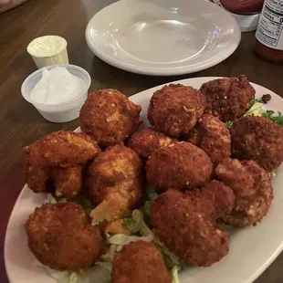 Overly fried mushrooms
