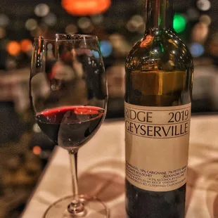 The wine I brought that was fabulous, and I brought it slightly chilled so served at perfect temp.