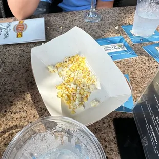 Aftermath of jalapeño popcorn basket #4.
