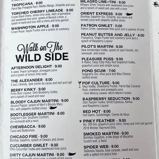 Drink Menu