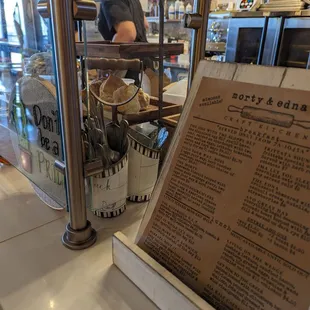 The kitchen is open and honest, nothing to hide here, it's all fresh ingredients!