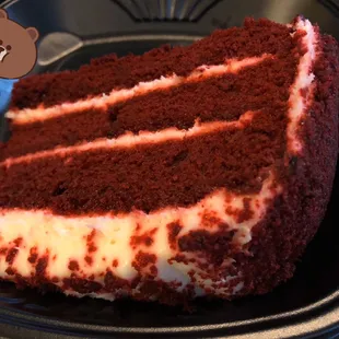 BroS' comps: Use comps when available - this $5 red velvet cake slice is comforting w/hot tea