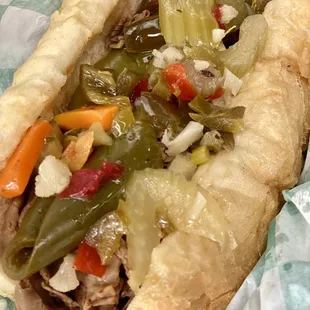 Italian Beef, Original Way w/ Mild Giardineria