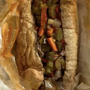 Italian Beef, Baptized w/Hot Giardineria
