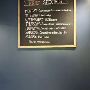 Nightly Specials