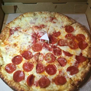 16" pizza. Delicious!