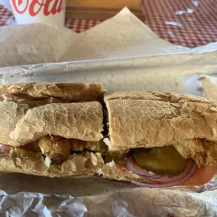 Shrimp poboy