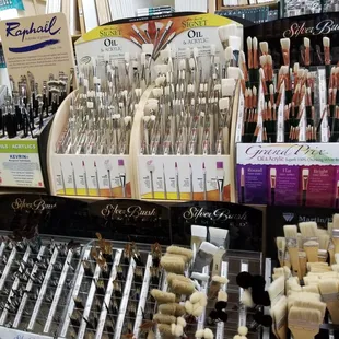 More styles of paint brushes than I know what to do with.