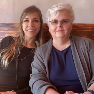 Cassandra and Maureen, grandmother/daughter duo