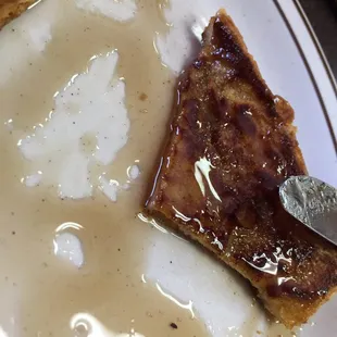 Sad looking French toast.....couldn't finish it