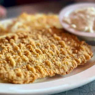 *Country Fried Steak &amp; Eggs