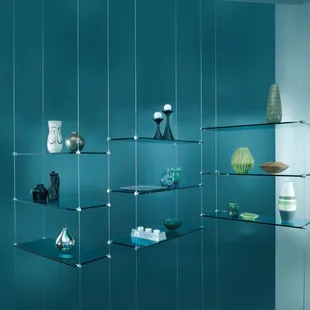 Griplock suspended shelving system