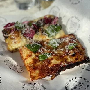 Cheese and white slice