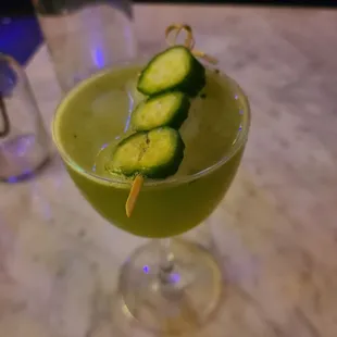 Cucumber gimlet