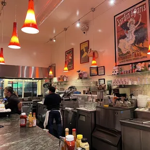 the interior of a restaurant