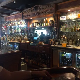Chilling at the bar