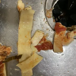 Pasta is 1 inch wide. Weird.