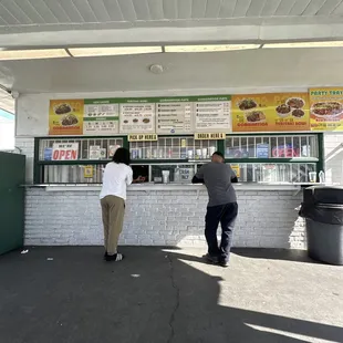 Front and menu
