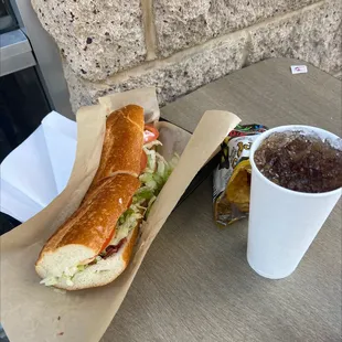 The blt foot long combo . Fantastic