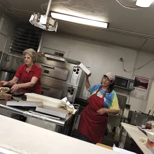 They are two awesome ladies that make the best pizza ever
