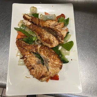 Salmon teriyaki