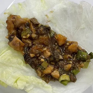 Chicken Lettuce Wrap.