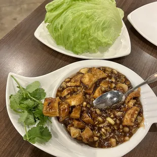 tofu lettuce wraps