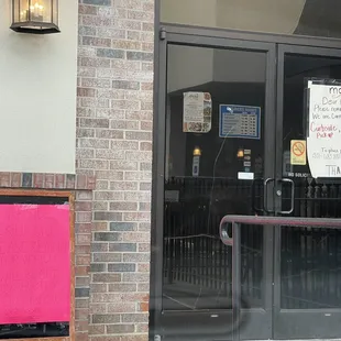 Curbside instructions.