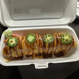Crunchy hulk roll