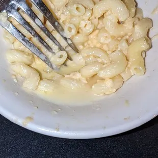 Curdled Mac and cheese really?!?! Chef how do you mess this up???