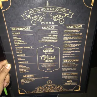 Food menu