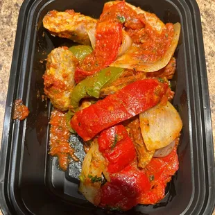 My husbands favorite!! Sausage peppers
