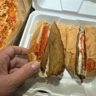 Poor excuse for an eggplant parm hero